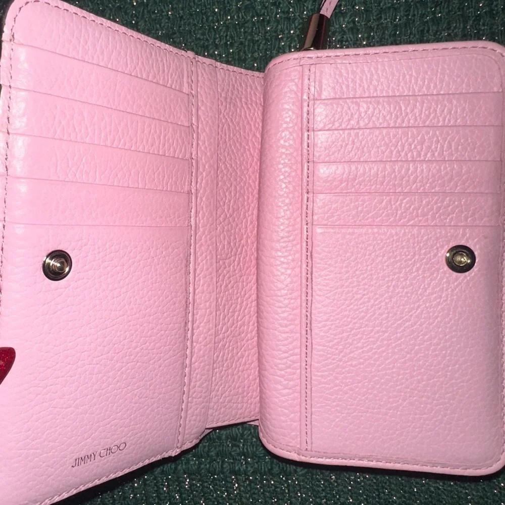 Jimmy Choo Pink Star-Studded Wallet - Beautiful!! 🤩